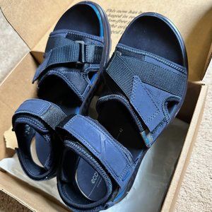 ECCO Exowrap 3-Strap Sport Hiking Sandals Men Sz 8-8.5/42, Night Sky